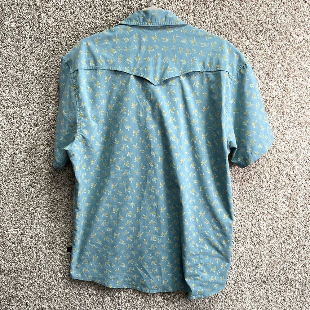 Howler Brothers Shirt Men’s L Floral Short Sleeve Double Pocket Snap Button Down - Picture 6 of 7